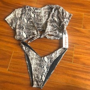 Frankie’s Bikinis Sammy Top/ Bottom Small